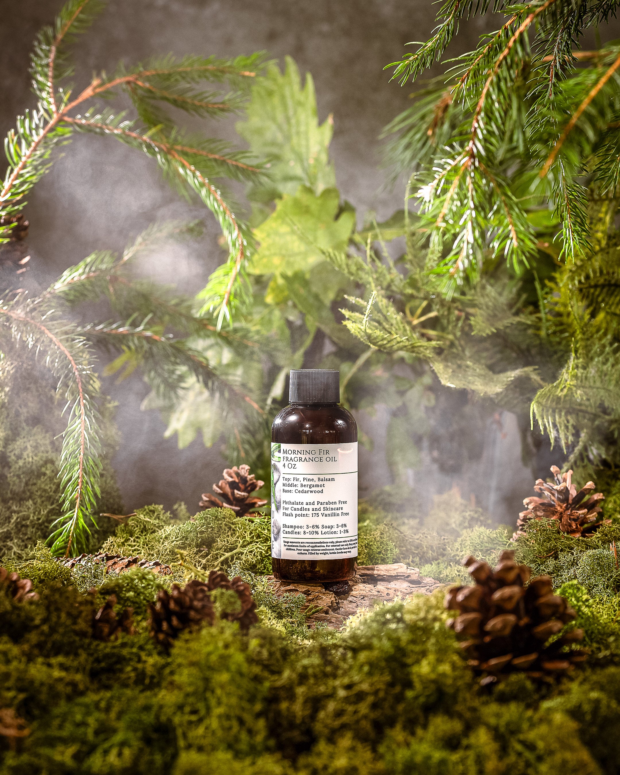 Morouge Morning Fir fragrance oil for soap and candle making.