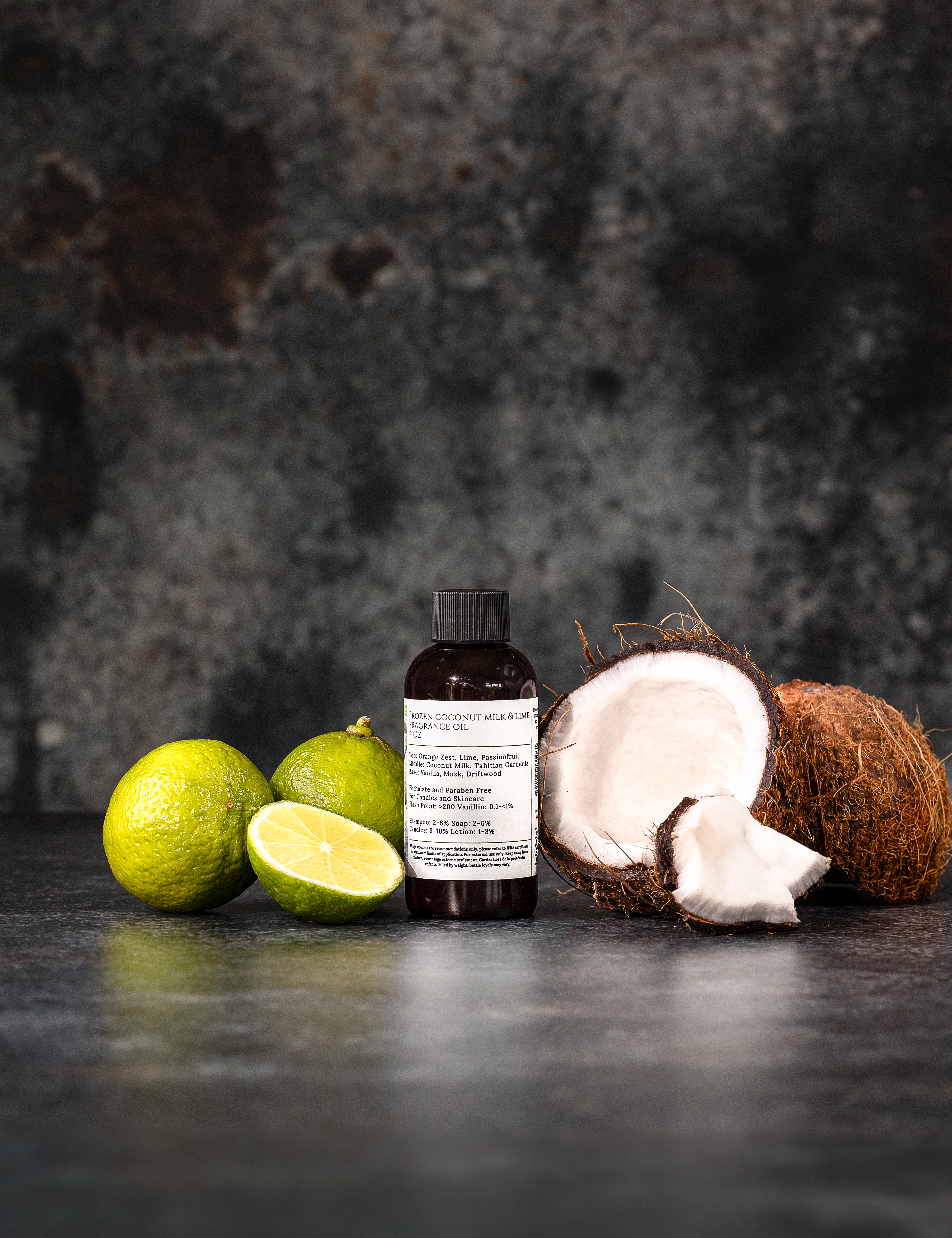 Frozen Coconut Milk & Lime for soap & candle making.