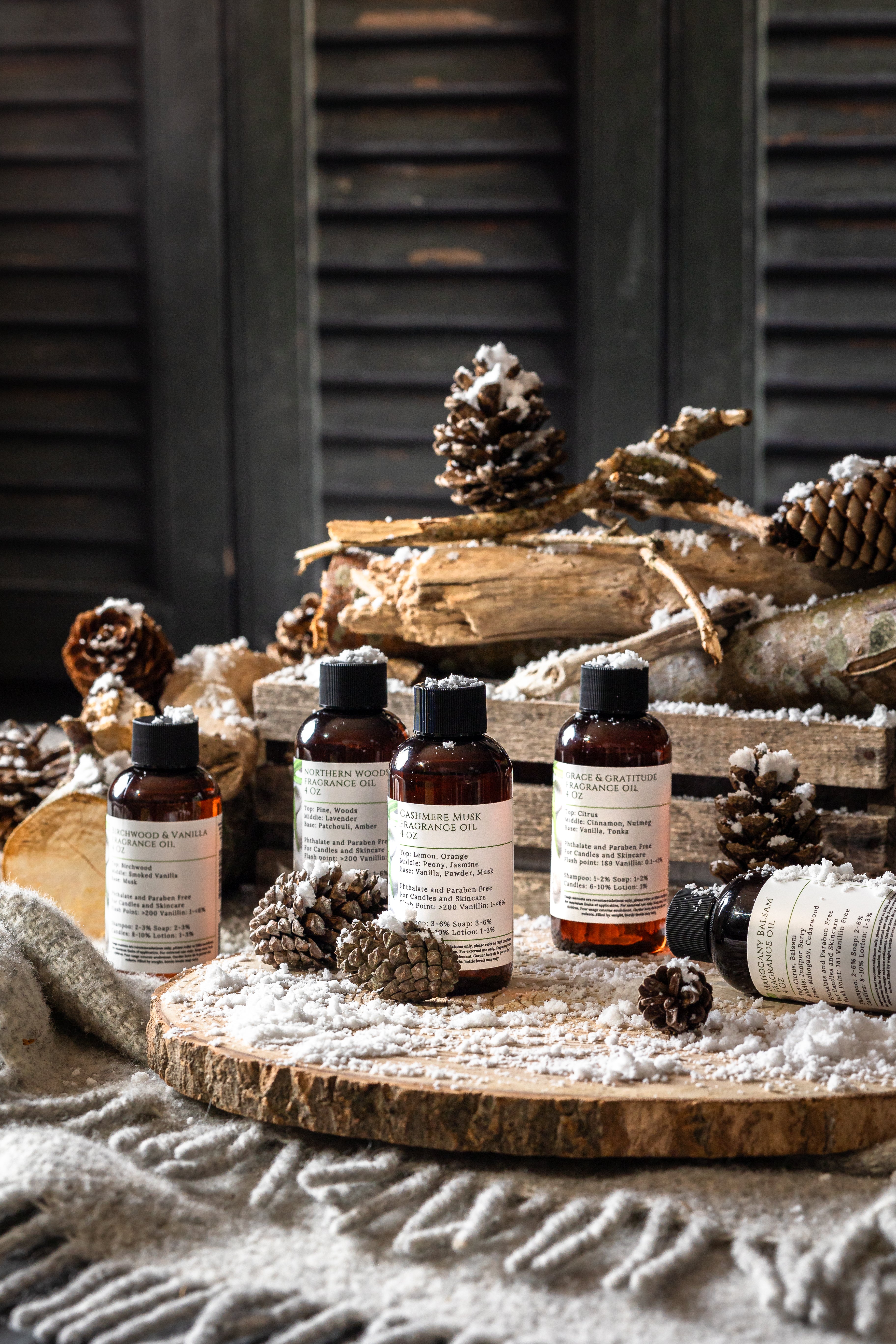 Morouge fall & winter collection for soap & candle making.