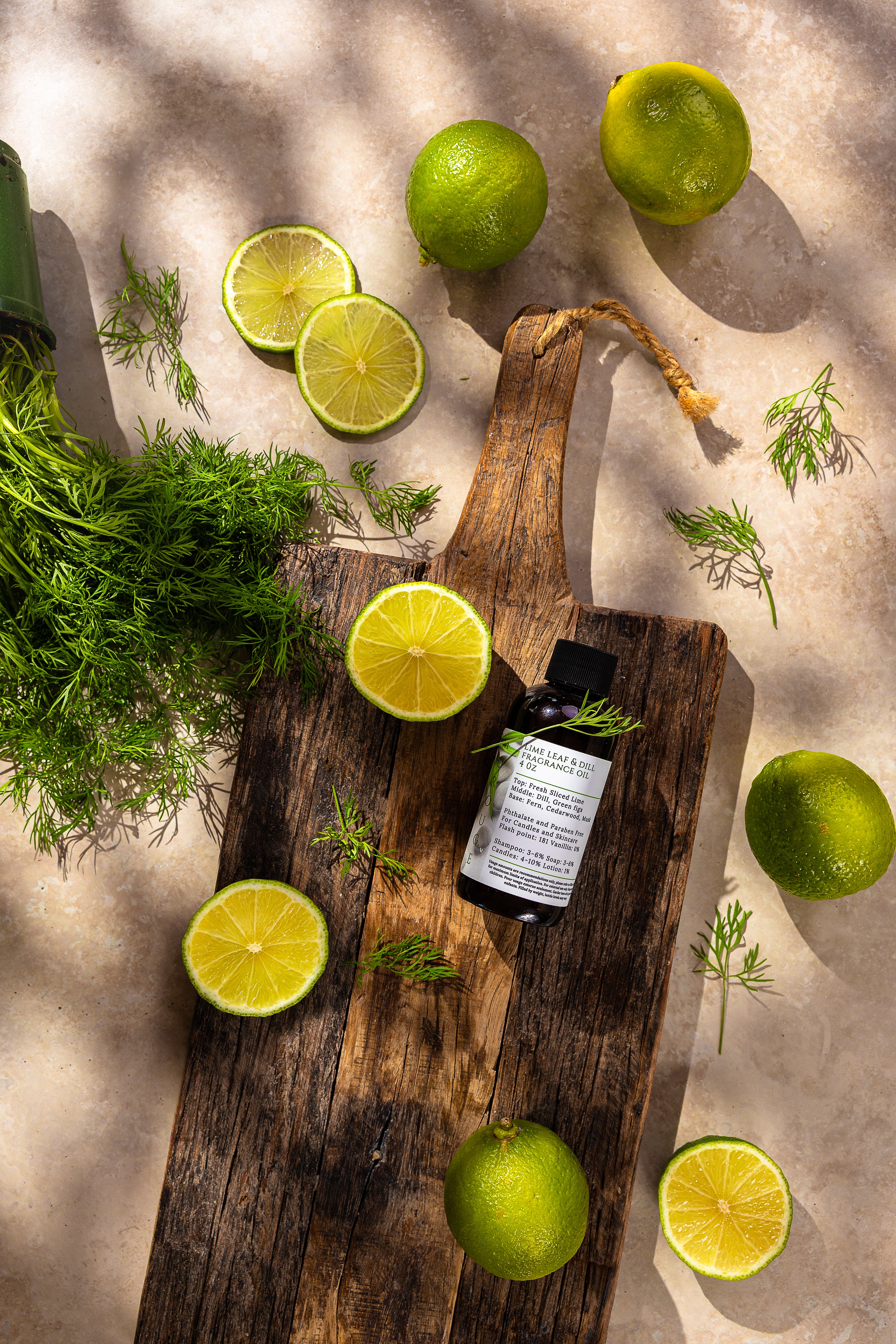 Morouge lime leaf & dill fragrance oil for soap & candle making.